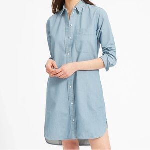 Everlane Light Blue Shirt Dress